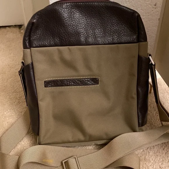 ThelebreParis Leather/ Nylon Hebrew Crossbody handbag